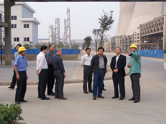 2006年10月31日，原国家环保总局副局长王心芳到集团核心企业华昌化工考察