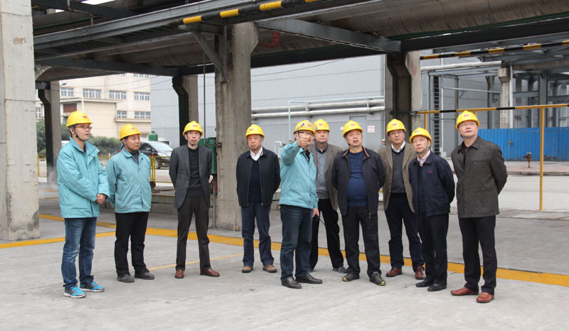 2015年11月20日下午，华昌前任领导唐德生、叶炳苍、庞伟中一同来华昌化工参观新项目。